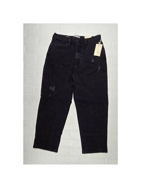 Universal Thread Black Distressed Vintage Straight  Jean's Size 10 Short